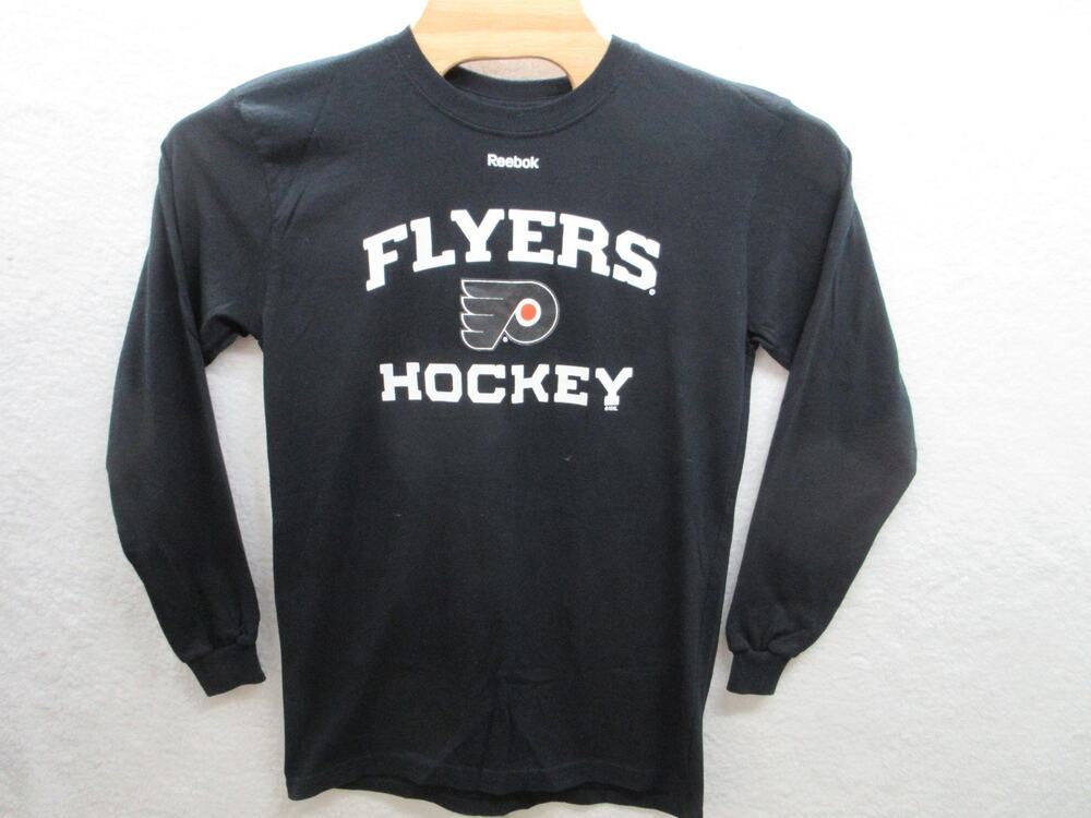 REEBOK Philadelphia Flyers Hockey Boys Youth XL Long Sleeve T-shirt - NWOT?